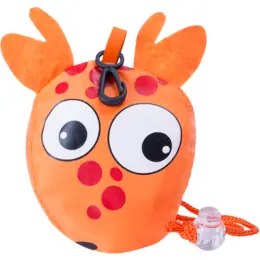 Kissa Foldable Drawstring Bag Orange Closed